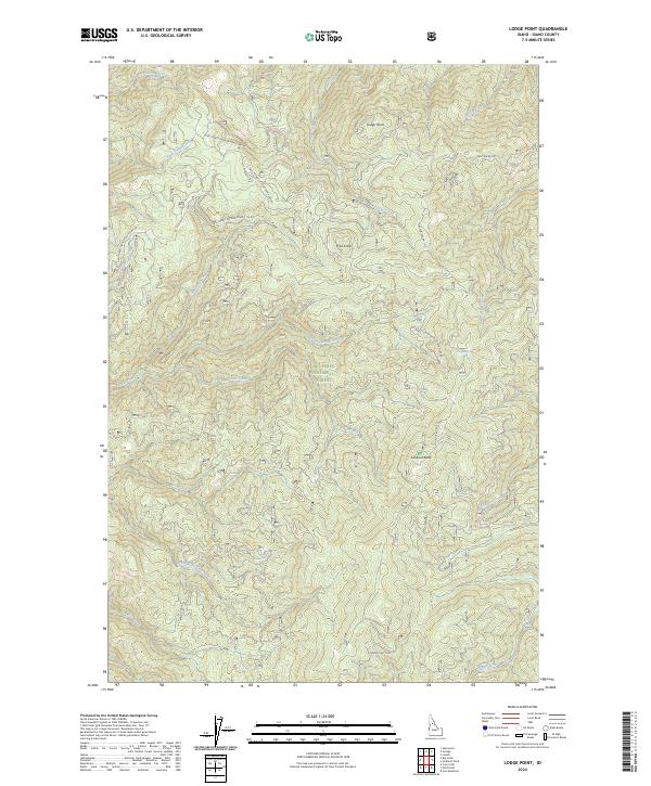 Lodge Point, ID — USGS 7.5-minute topo (2024)
