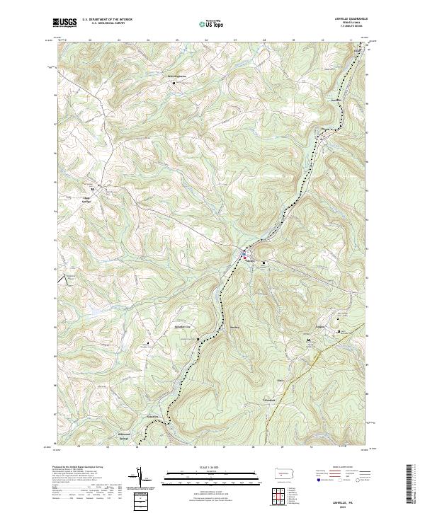Ashville, PA — USGS 7.5-minute topo (2023)