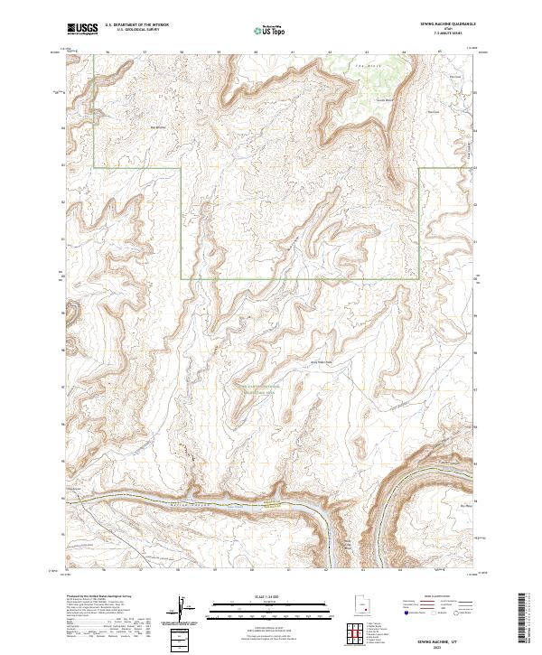 Sewing Machine, UT — USGS 7.5-minute topo (2023)
