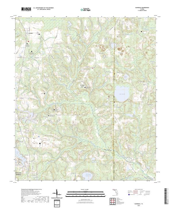 Glendale, FL — USGS 7.5-minute topo (2024)