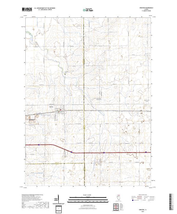 Creston, IL — USGS 7.5-minute topo (2024)