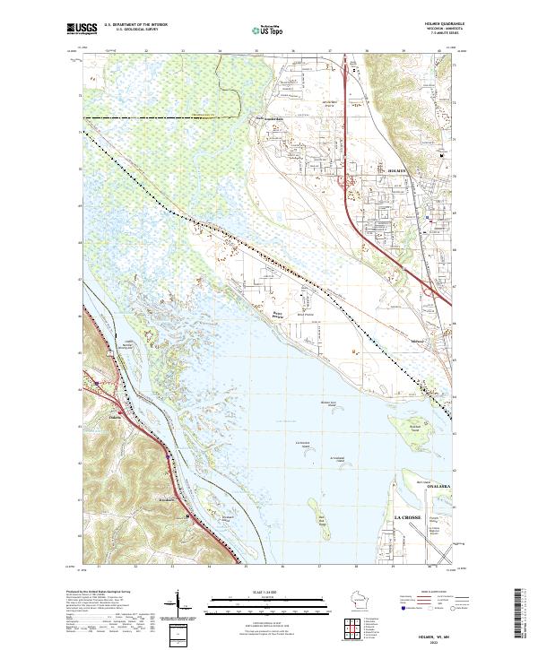 Holmen, WI-MN — USGS 7.5-minute topo (2022)