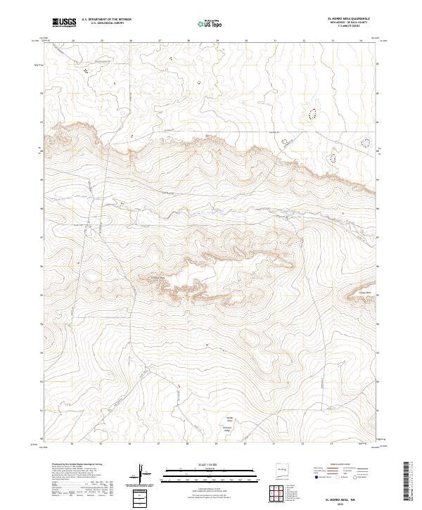 El Morro Mesa, NM — USGS 7.5-minute topo (2023)