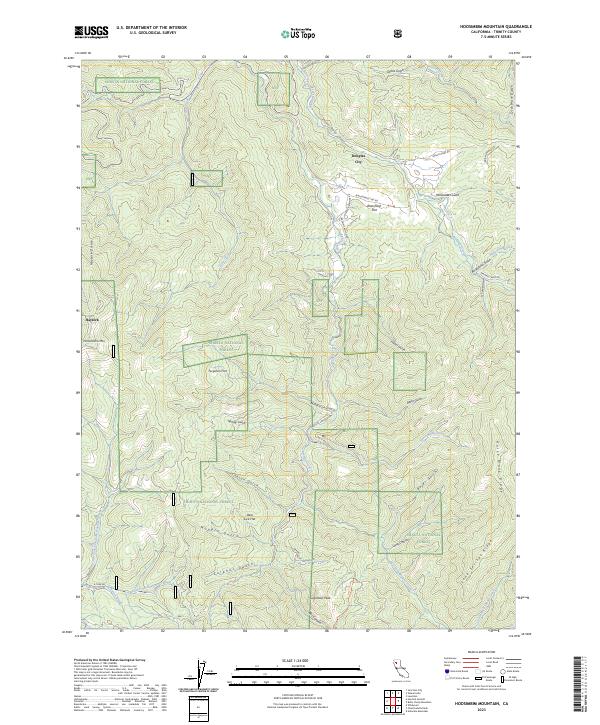 Hoosimbim Mountain, CA — USGS 7.5-minute topo (2023)
