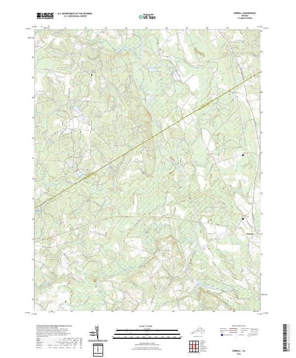 Sebrell, VA — USGS 7.5-minute topo (2022)