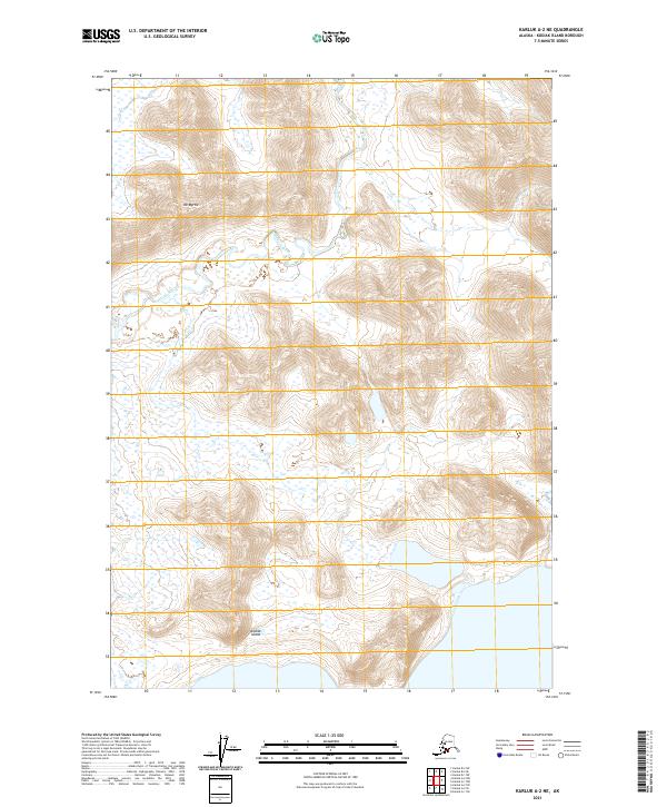 Karluk A-2 NE, AK — USGS 7.5-minute topo (2021)