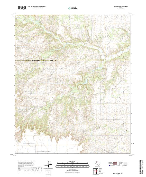 Rustler Camp, TX — USGS 7.5-minute topo (2022)
