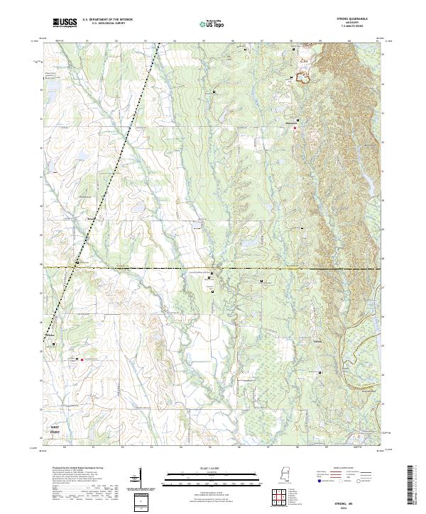 Strong, MS — USGS 7.5-minute topo (2024)