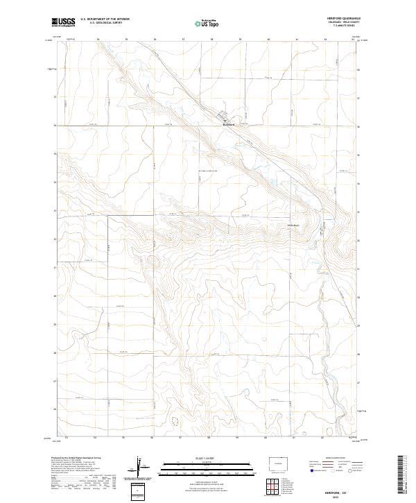 Hereford, CO — USGS 7.5-minute topo (2022)