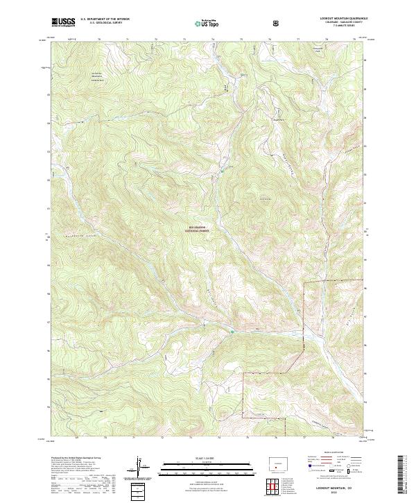 Lookout Mountain, CO — USGS 7.5-minute topo (2022)