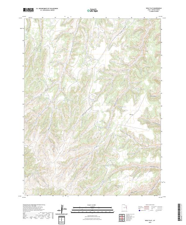 Wolf Flat, UT — USGS 7.5-minute topo (2023)
