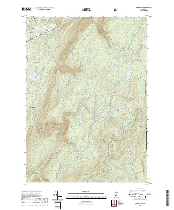Sunderland, VT — USGS 7.5-minute topo (2024)