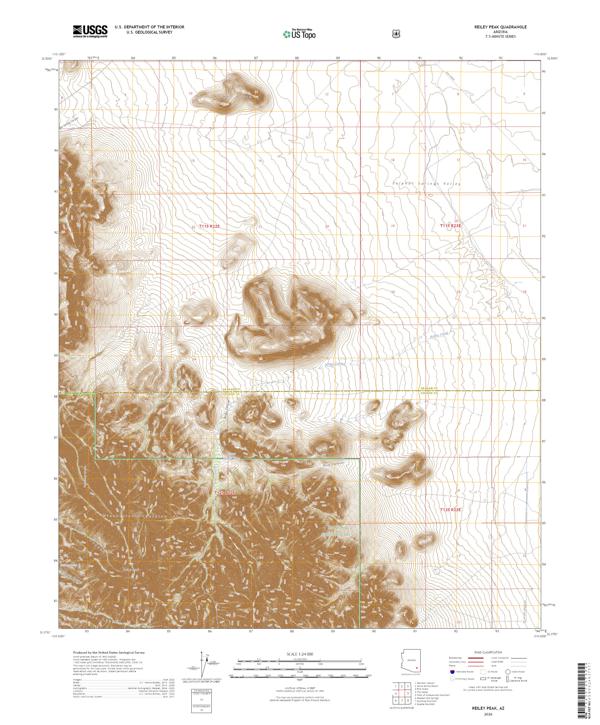 Reiley Peak, AZ — USGS 7.5-minute topo (2026)