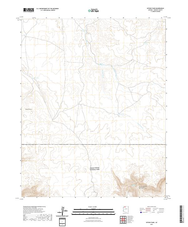 Hitson Tank, AZ — USGS 7.5-minute topo (2021)
