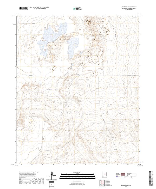 Cedarvale NE, NM — USGS 7.5-minute topo (2023)