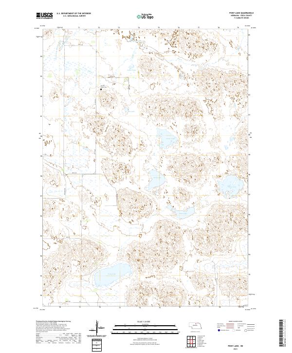 Pony Lake, NE — USGS 7.5-minute topo (2021)