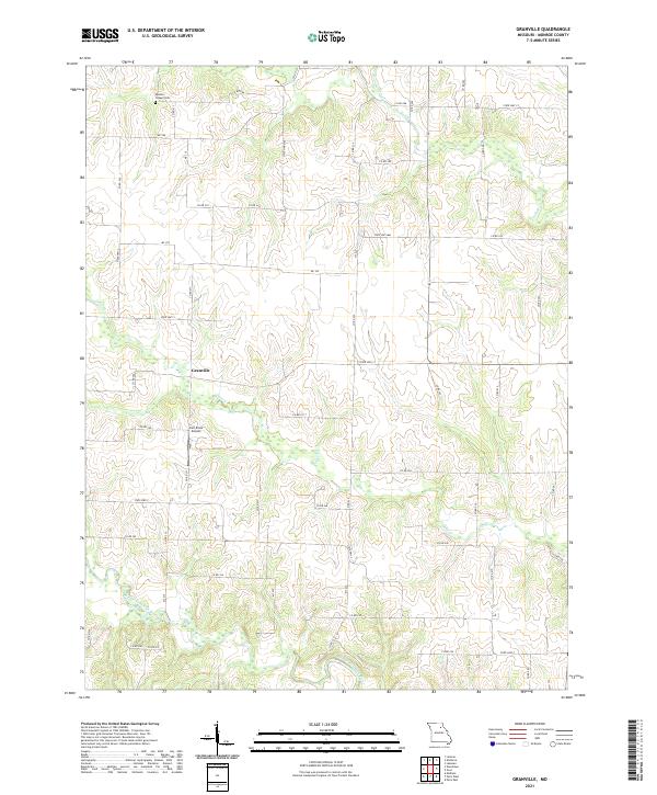 Granville, MO — USGS 7.5-minute topo (2021)