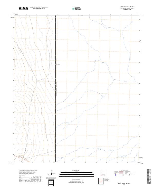 Cabin Wells, NM,CHH, US — USGS 7.5-minute topo (2023)