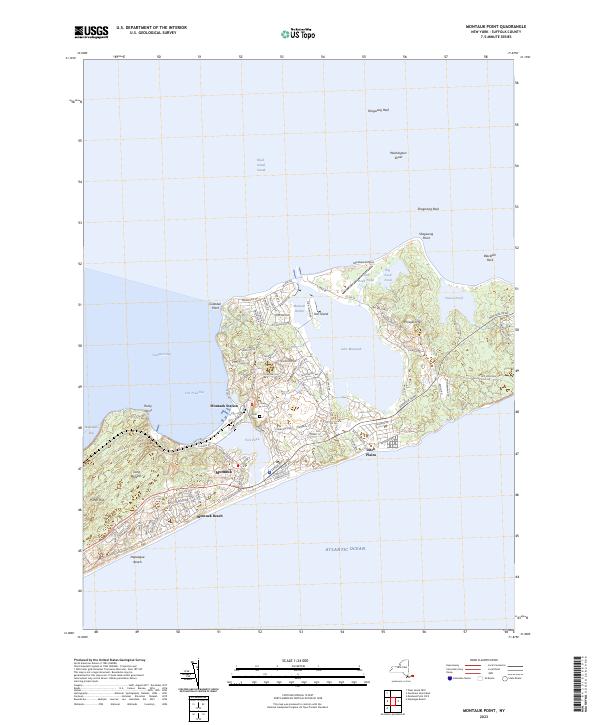 Montauk Point, NY — USGS 7.5-minute topo (2023)