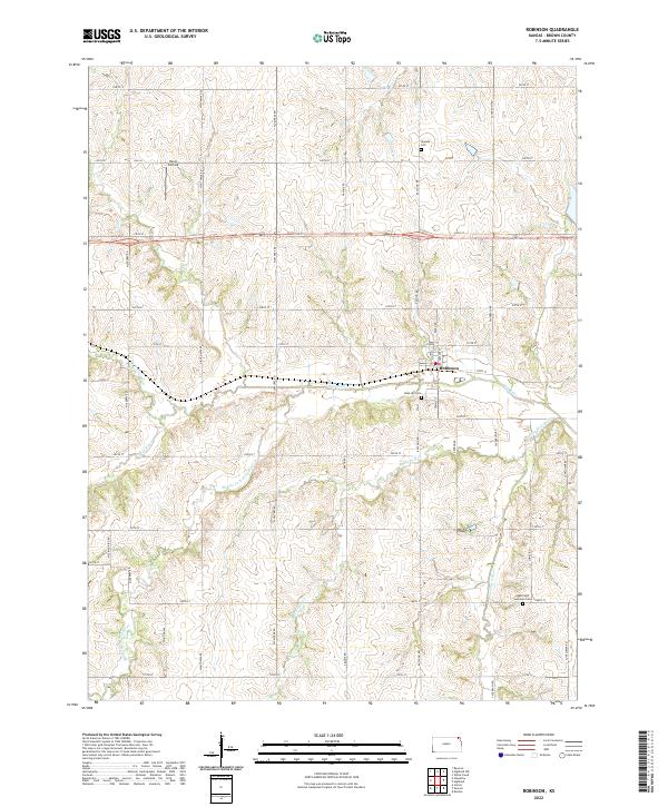 Robinson, KS — USGS 7.5-minute topo (2022)