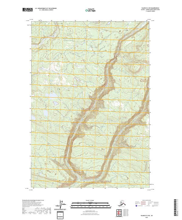 Valdez D-2 SW, AK — USGS 7.5-minute topo (2023)