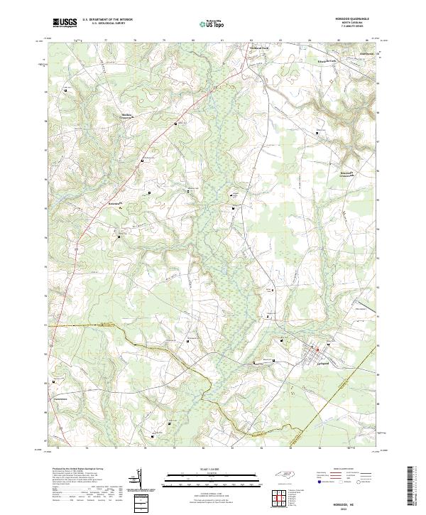 Hobgood, NC — USGS 7.5-minute topo (2022)