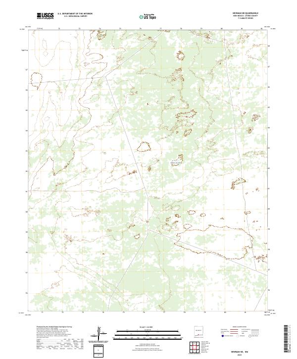 Newman NE, NM — USGS 7.5-minute topo (2023)