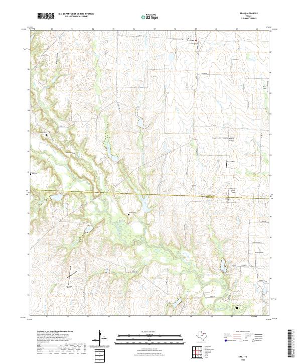 Era, TX — USGS 7.5-minute topo (2022)