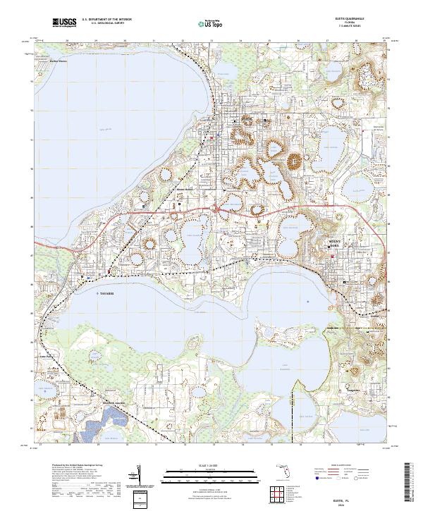 Eustis, FL — USGS 7.5-minute topo (2024)