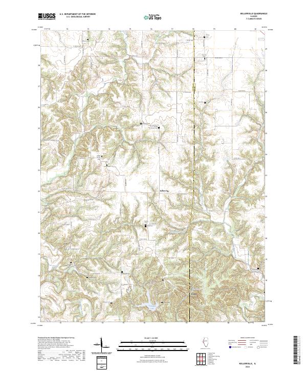 Kellerville, IL — USGS 7.5-minute topo (2024)