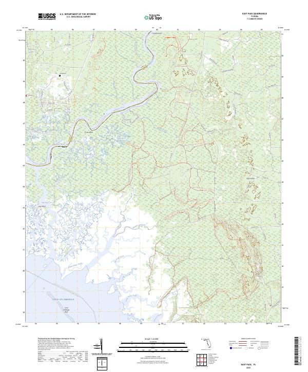 East Pass, FL — USGS 7.5-minute topo (2025)