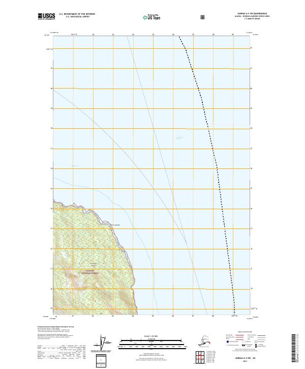 Juneau A-3 SW, AK — USGS 7.5-minute topo (2021)