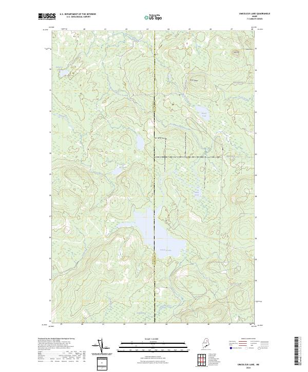 Umcolcus Lake, ME — USGS 7.5-minute topo (2024)