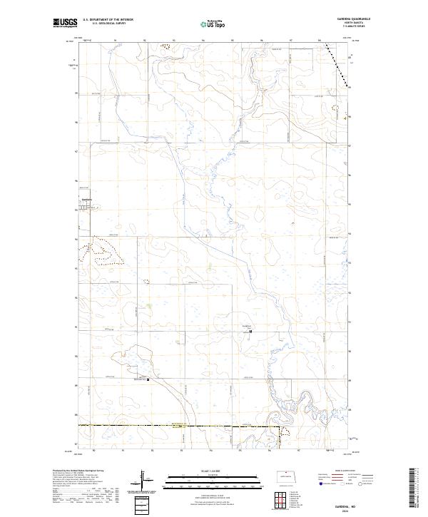 Gardena, ND — USGS 7.5-minute topo (2024)