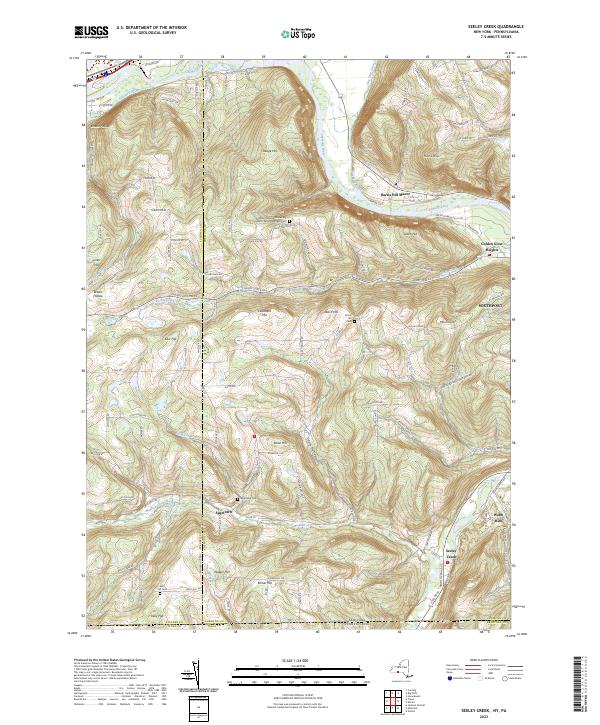 Seeley Creek, NY-PA — USGS 7.5-minute topo (2023)
