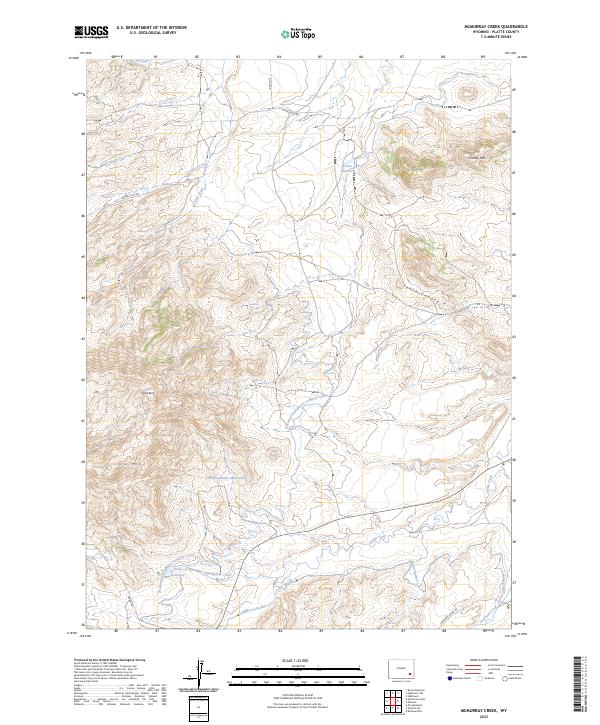 McMurray Creek, WY — USGS 7.5-minute topo (2023)