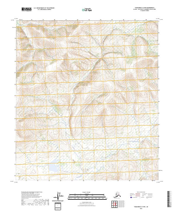 Tanacross C-5 NW, AK — USGS 7.5-minute topo (2024)