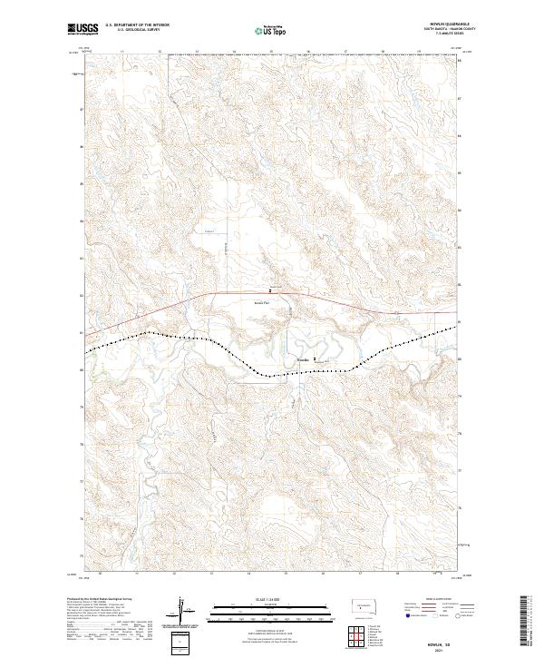 Nowlin, SD — USGS 7.5-minute topo (2021)