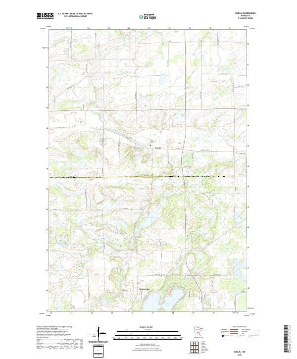 Duelm, MN — USGS 7.5-minute topo (2022)