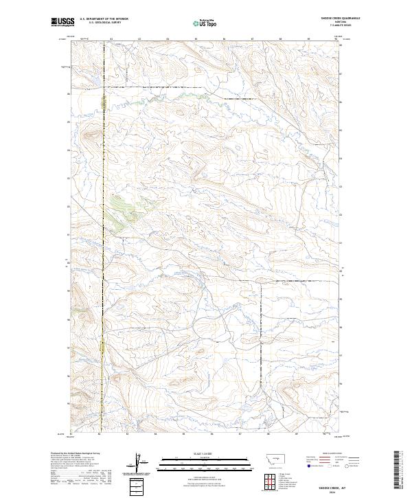 Snoose Creek, MT — USGS 7.5-minute topo (2024)