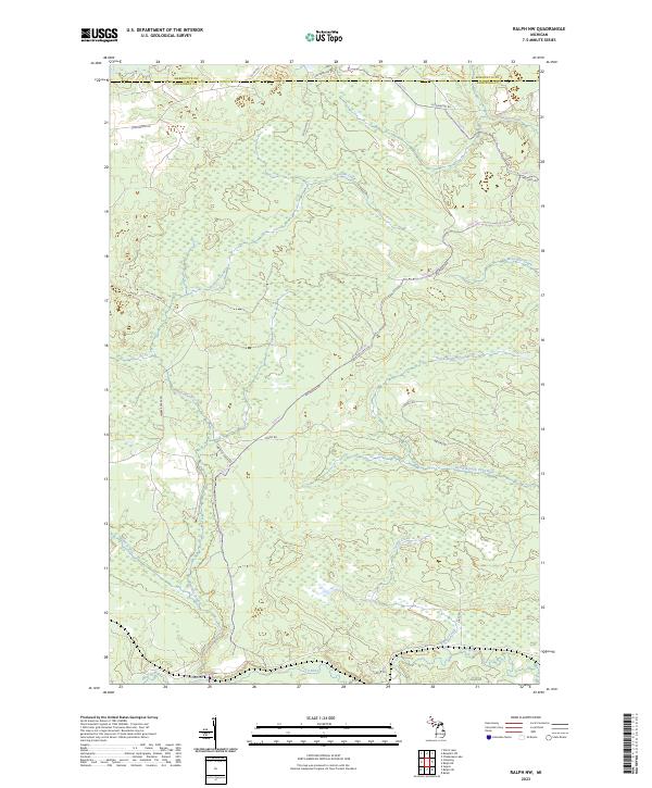 Ralph NW, MI — USGS 7.5-minute topo (2023)