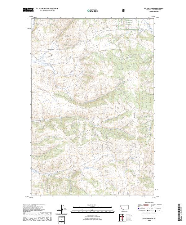 Antelope Creek, MT — USGS 7.5-minute topo (2024)