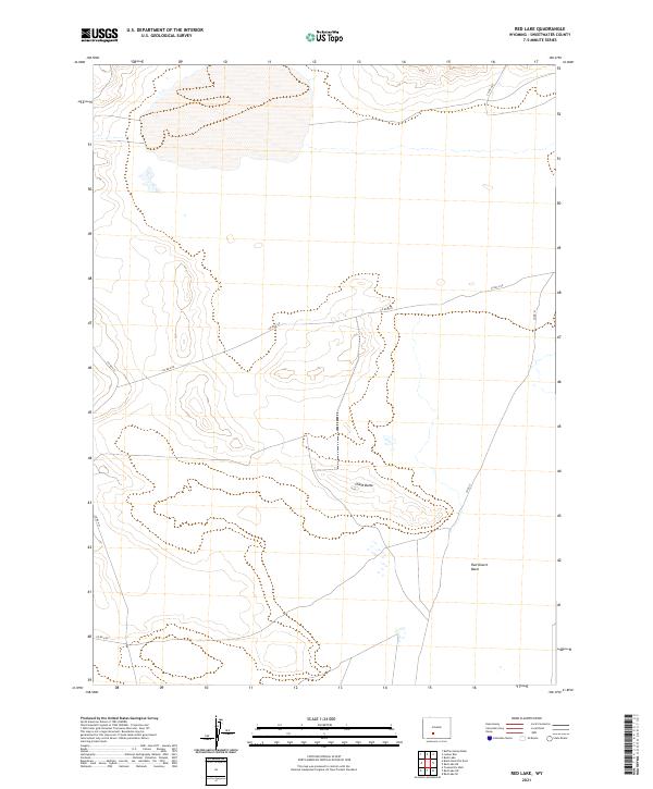 Red Lake, WY — USGS 7.5-minute topo (2021)