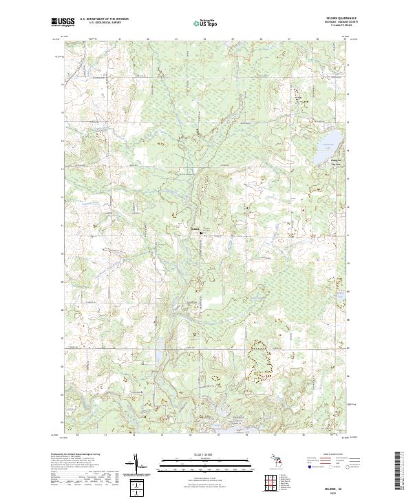 Selkirk, MI — USGS 7.5-minute topo (2023)