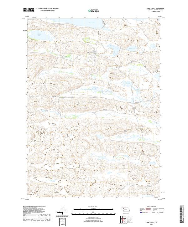 Camp Valley, NE — USGS 7.5-minute topo (2021)