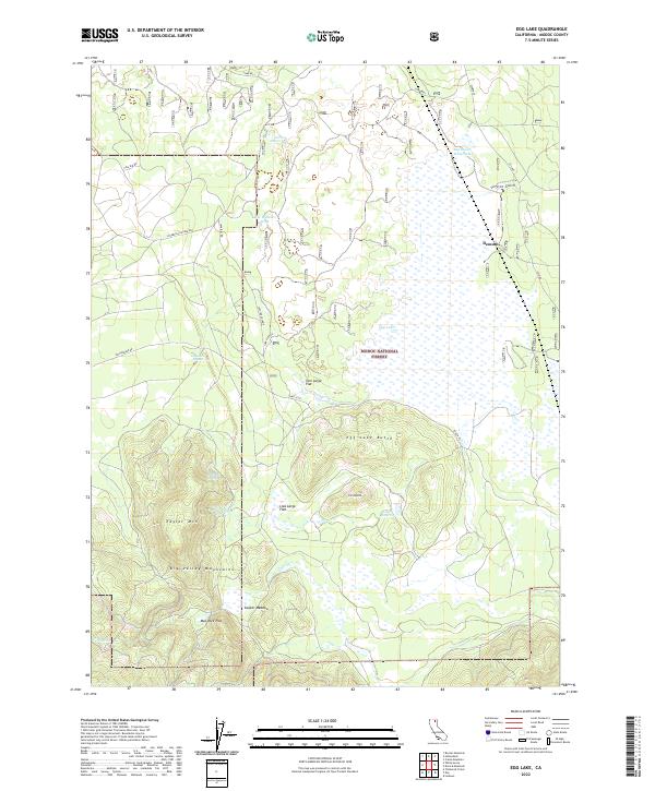 Egg Lake, CA — USGS 7.5-minute topo (2022)