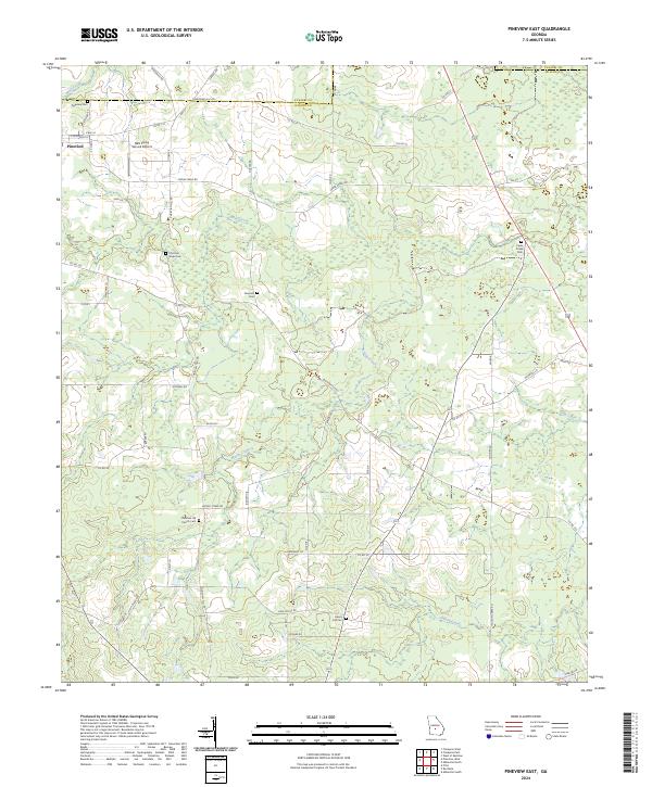 Pineview East, GA — USGS 7.5-minute topo (2024)