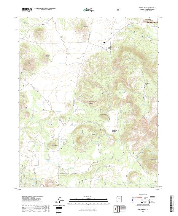 Moritz Ridge, AZ — USGS 7.5-minute topo (2021)