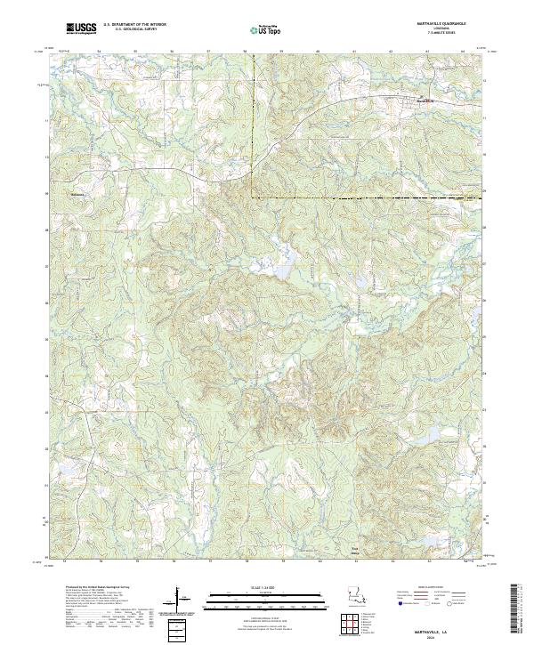 Marthaville, LA — USGS 7.5-minute topo (2024)