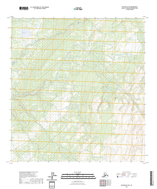 Gulkana B-2 NE, AK — USGS 7.5-minute topo (2023)